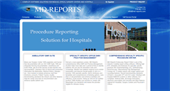 Desktop Screenshot of md-reports.com