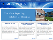 Tablet Screenshot of md-reports.com
